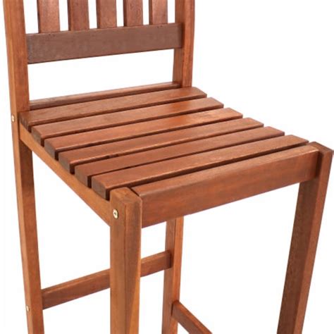 Sunnydaze Meranti Wood Outdoor Bar Height Chairs Set Of 2 4825 Kroger