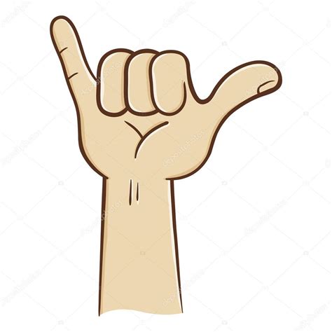 Hang Loose Hand Sign Stock Vector Image By ©yusakp 94476482