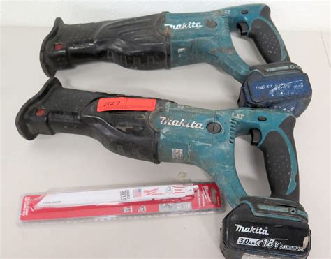 Qty 2 Makita 18v Sawzall Reciprocating Saws W Blades