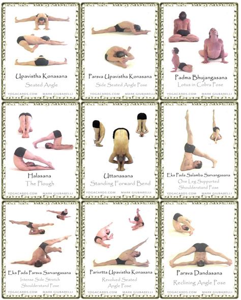 yoga pose cards