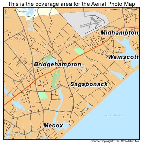 Aerial Photography Map Of Sagaponack Ny New York