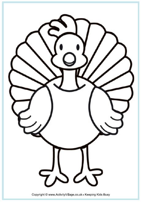 These cute thanksgiving coloring pages are perfect to spend time together, craft, and keep your little ones busy while you're trying to prepare thanksgiving dinner. Turkey Colouring Page