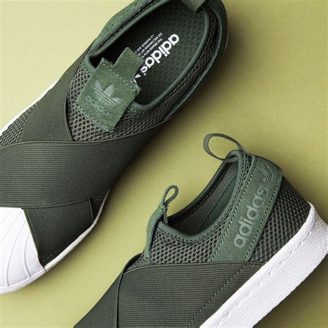 Running out the door with no time to spare? Meet the adidas Originals Womens Superstar Slip On Trainer ...