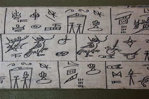 Photos And Translations The Unique Semi Pictographic Dongba Script Of