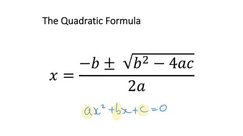 Solving Quadratics Equations Quadratic Formula Example 3 Youtube