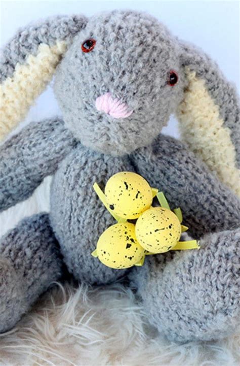 18 free bunny pattern templates and patterns even kids can sew. Easter Bunny Pattern | Free Knitting Patterns | Handy Little Me