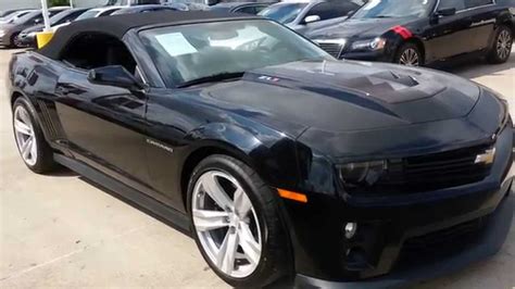 2013 Chevrolet Camaro Zl1 Convertible Black On Black Auto For Sale