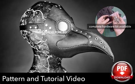 Plague Doctor Mask Pattern Diy Pattern Pdf Download Video Tutorial