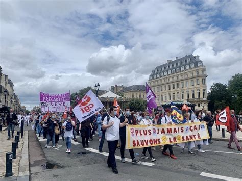 Manifestation à Bordeaux On Na Jamais Vu Autant De Soignants Dans