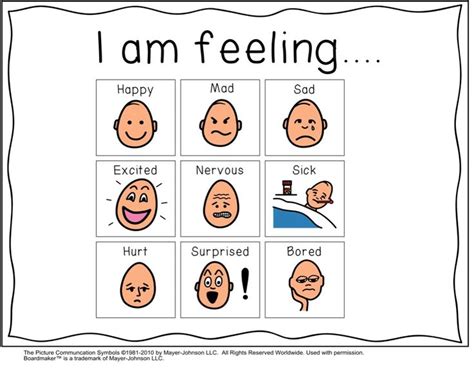 Simple Cute Feelings Chart To Ask Your Students How They