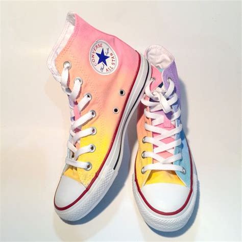 Ombre Pastel High Top Converse By Intellexualdesign On Etsy Converse
