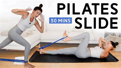 Pilates Slide Workout 50 Min Class Resistance Band Loop Slider