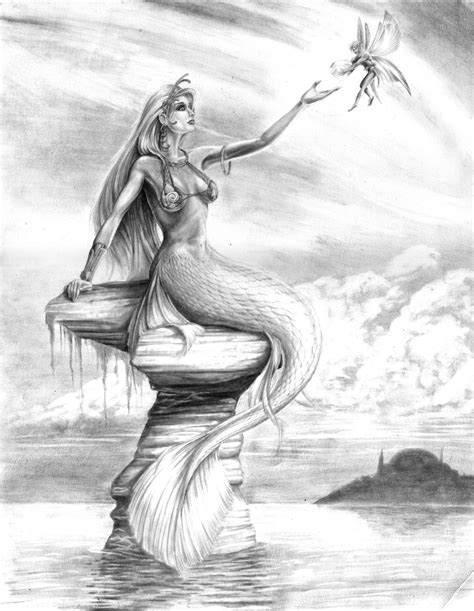 Latest Mermaid Drawings Fantasy Easy To Draw