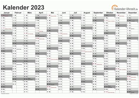 Kalender 2023 Zum Ausdrucken Kostenlos Pelajaran