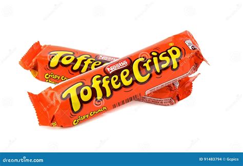 Nestle Toffee Crisp Chocolate Bars Editorial Stock Image Image Of