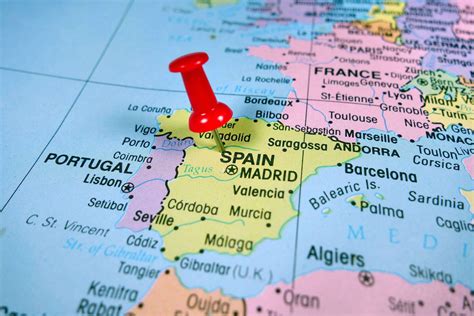 Spain Map Guide Of The World