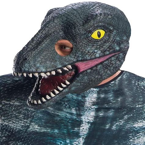 Jurassic World Fallen Kingdom Blue Velociraptor 3 4 Adult Costume Mask Oriental Trading
