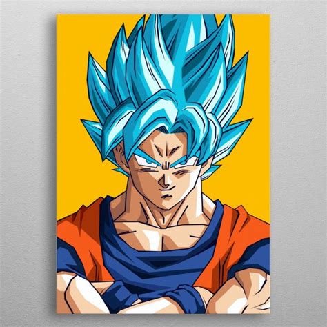 Goku Dragonball Super Poster By Ardi Arumansah Displate Dragon Ball Painting Anime Canvas