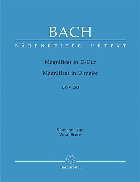 Bach Magnificat In D Major Bwv 243 Satb