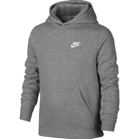 Nike Boys Sportswear Hoodie Dark Grey