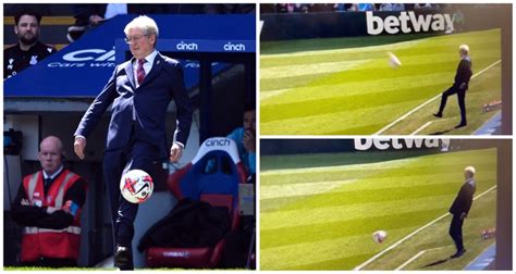 Roy Hodgson Takes Poor Touch In Crystal Palace Dugout