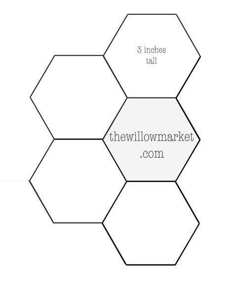 Hexagon Templates For Sewing A Hexie Quilt 2 Inch 2 12 Inch And