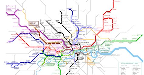 Feroviarii Harta Metrou Londra