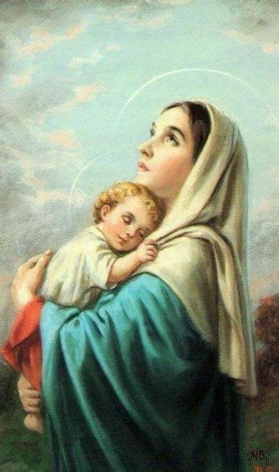 Bendita Tú Y El Fruto De Tu Vientre Purísimo Bendito Blessed Mother Mary And Jesus