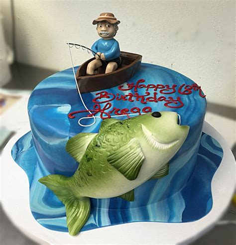 Fishing Cake Fish Cake Fisherman Cake Fish Cake Birthday