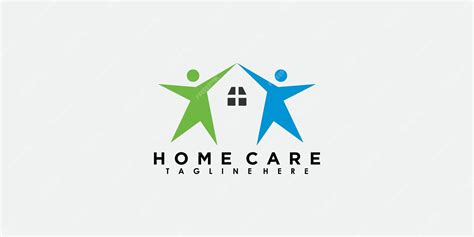Premium Vector Home Care Logo Design With Creative Concept