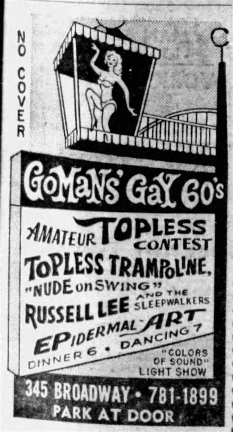Amateur Topless Contest 1967 Chi Chi Old Concerts