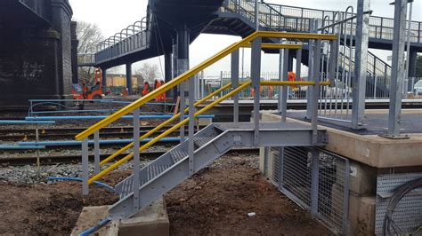 Platform Railway Stairs | Prefabricated GRP Industrial Stairs | Evergrip