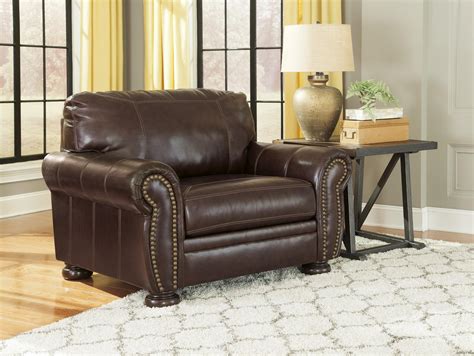 Buy Ashley Banner Living Room Set 4 Pcs In Coffee Genuine Leather Online