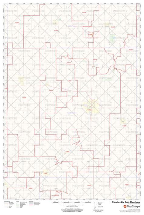 Cherokee Zip Code Map Iowa Cherokee County Zip Codes