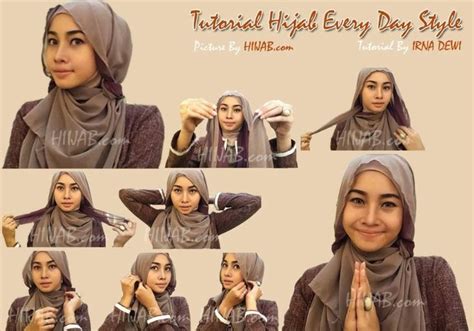 Gaya ni dapat menampakkan bentuk muka anda lagi runcing gitu. Tutorial Jilbab Pashmina Untuk Muka Bulat | Wajah, Hijab ...