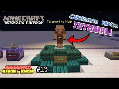 A downside to the java edition is that you. How to create Clickable Server NPCs in Minecraft (Bedrock ...