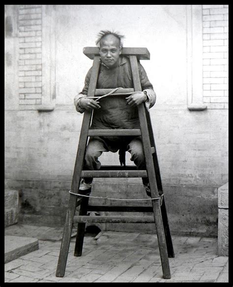 Demonstrating The Lastest In Humane Torture Devices In Old China A