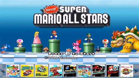 Newer Super Mario All Stars Super Mario All Stars Hd Remake Wii