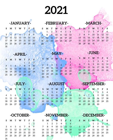 Kaligrafi hitam putih ar rahim / kaligrafi surah a. Colorful Yearly Calendar Template With Notes 2021 Word Set ...
