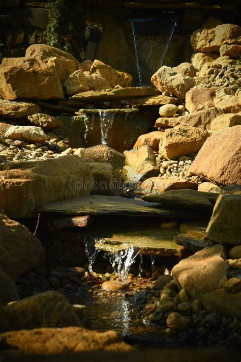 Miniature Waterfall Stock Image Image Of Splash Rock 8966347