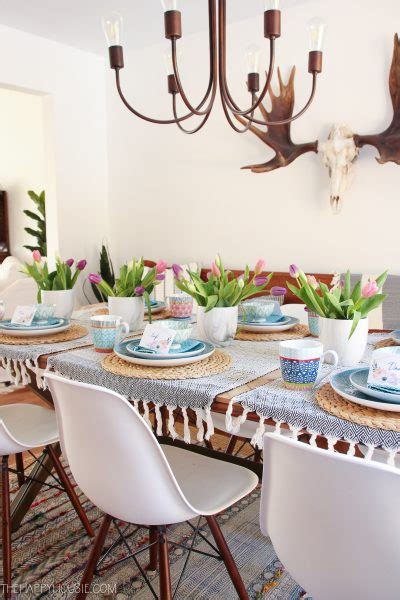 When you are organizing a dining space, kitchen, and living room mix. Spring Decor Archives | The Happy Housie