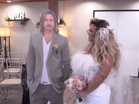 Trisha Paytas Married A Brad Pitt Cardboard Cutout Business Insider