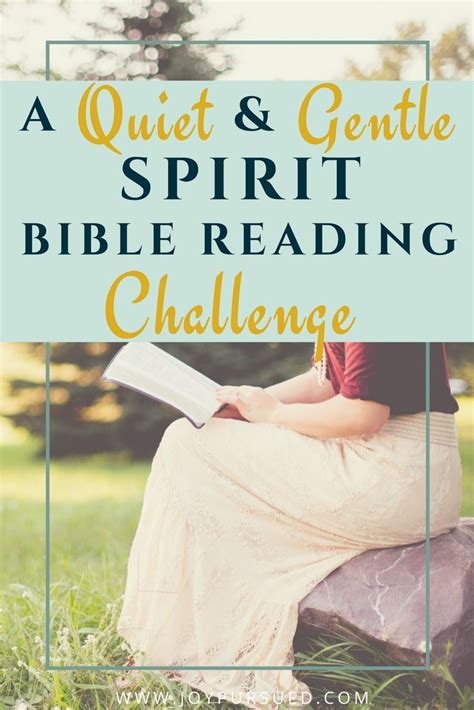 A Quiet And Gentle Spirit Bible Reading Challenge Kira Bridges Read