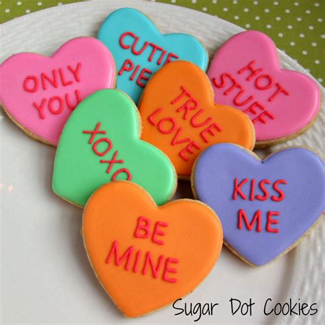 sugar cookies decorated royal icing custom frederick md maryland valentines day conversation