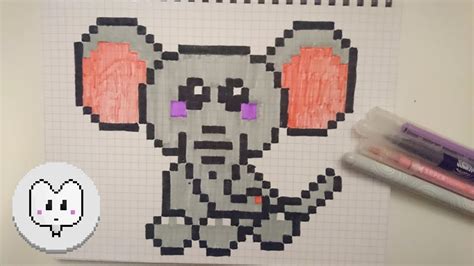 Elephant Face Pixel Art Shop At Etsy To Find Unique And Handmade