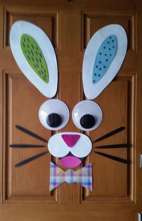 Fun Easter Bunny For Classroom Window Or Door Easter Door Decor Door