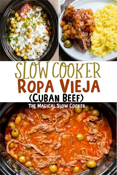 Slow Cooker Ropa Vieja Cuban Beef The Magical Slow Cooker