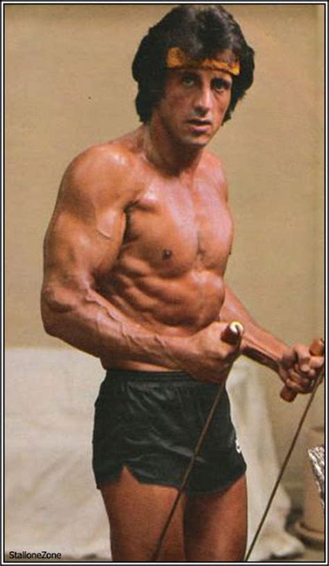 Rock Body Fitness Weight Lifting Exercises Sylvester Stallone Rambo