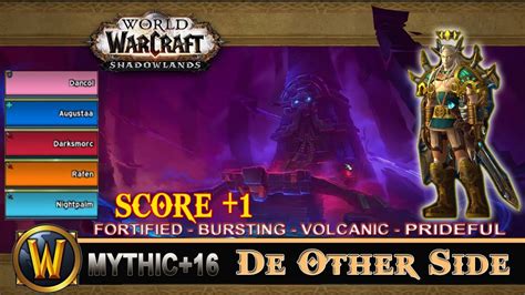 De Other Side Mythic 16 Fortified Bursting Volcanic Prideful Prot