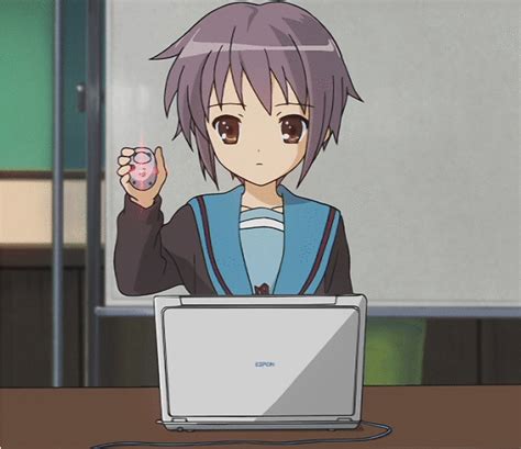 Mwave is australia's leading online computer and accessories store. Yuki Nagato waving a mouse - Gif Animation by ...